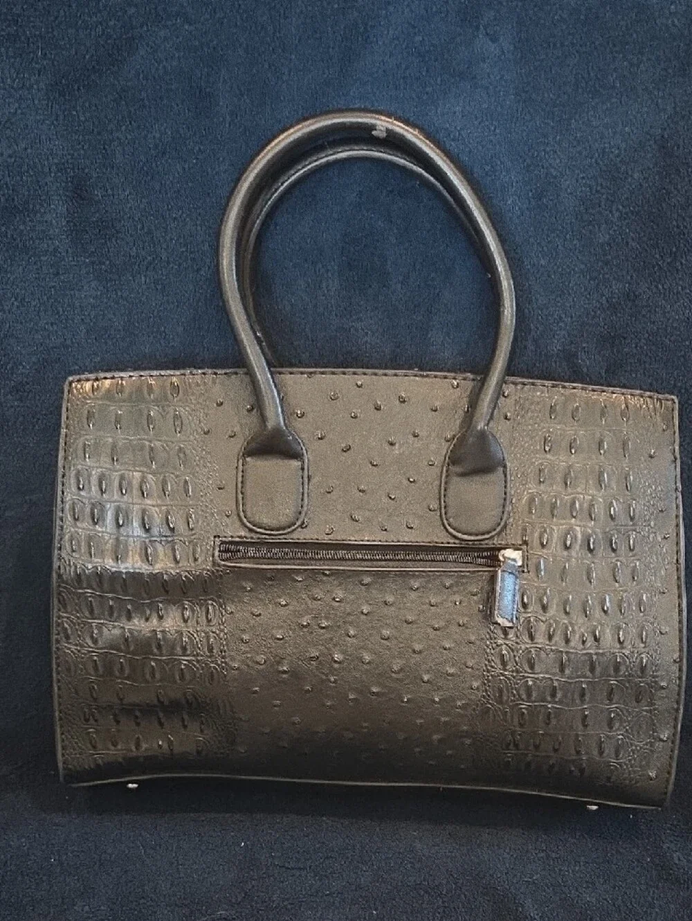 Elegant Black Structured Satchel with Gold Hardware